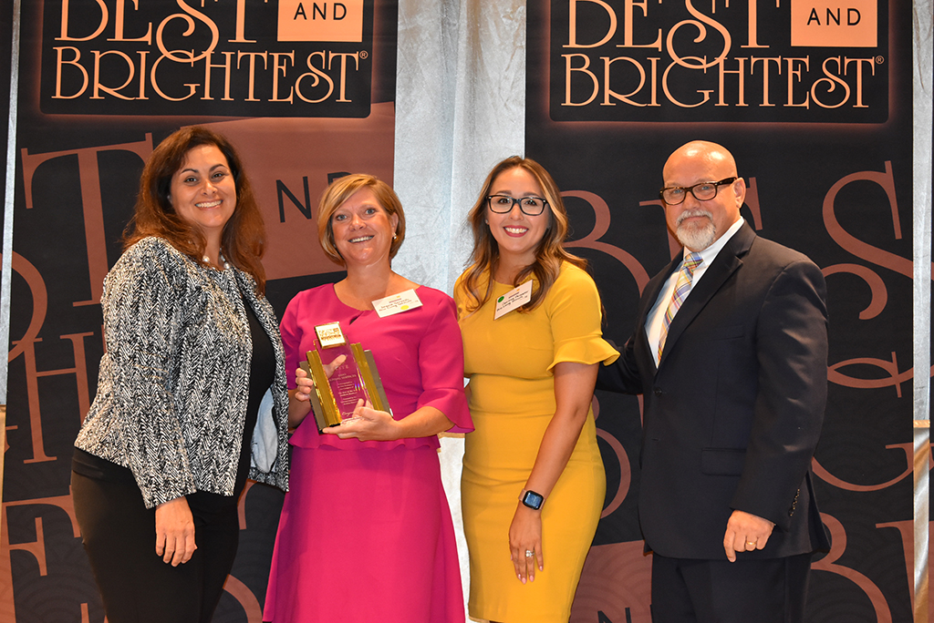 Brio Living Services HR Team and Best and Brightest MI holding Elite Award
